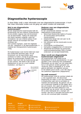 Diagnostische hysteroscopie
