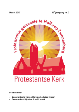 Kerkblad - Protestantse gemeente Halfweg