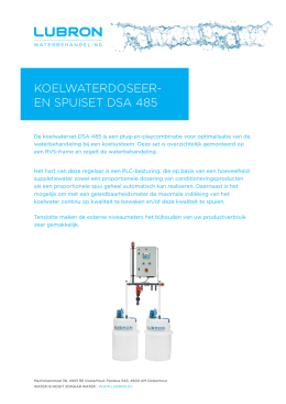 DSA485 - Lubron Waterbehandeling