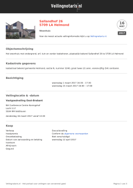 Sallandhof 26 5709 LA Helmond op Veilingnotaris.nl