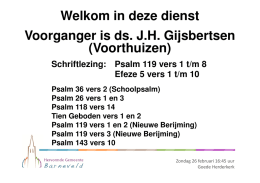 Liturgie/Liedblad 26/02 16.45 Goede Herderkerk