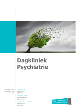 Dagkliniek Psychiatrie - Ziekenhuis Oost