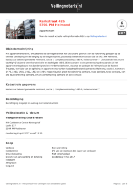 Kerkstraat 42b 5701 PM Helmond op Veilingnotaris.nl