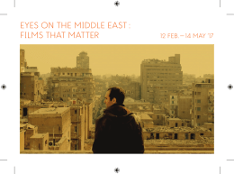 EyEs on thE MiddlE East : FilMs that MattEr