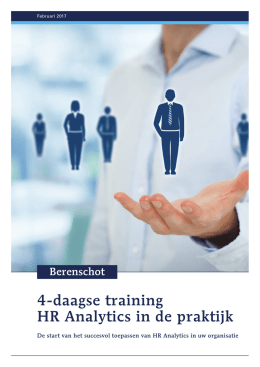 Meer informatie over de training HR analytics (pdf, 1,4