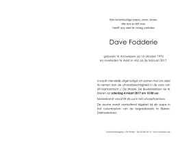 Dave Fodderie