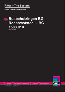 Busbehuizingen BG Roestvaststaal – BG 1583.010