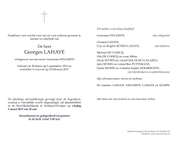 Georges LAHAYE - Uitvaartverzorging Coorevits – Rosier