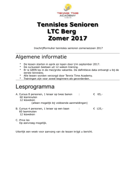 Inschrijfformulier zomerlessen senioren LTC Berg 2017 in PDF