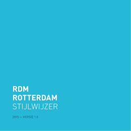 Stijlhandboek RDM Rotterdam