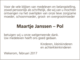 Maartje Janssen – Pol