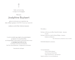 Joséphine Buytaert - Uitvaartzorg Michael Deleu