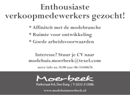 Modehuis Moerbeek - Texel