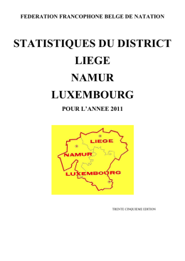 statistiques du district liege namur luxembourg