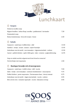 Lunchkaart in PDF