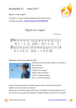 Muziekidee 33 maart 2017 - Muziek met het Jonge Kind