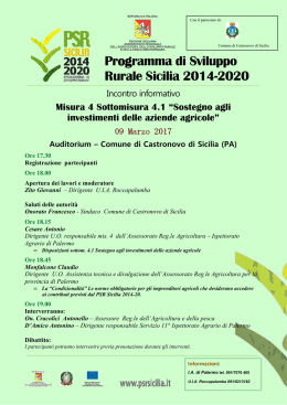 Locandina PSR Sicilia 2014-2020_incontro Castron. S.
