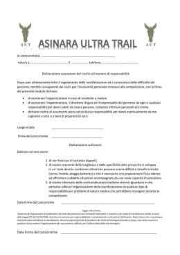 liberatoria - Asinara Ultra Trail