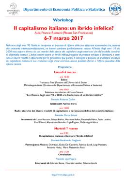 Il capitalismo italiano: un ibrido infelice?