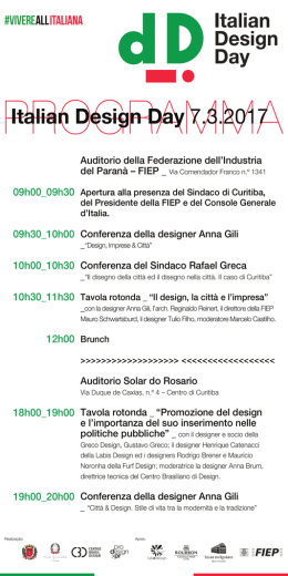 Italian Design Day - Consolato Generale