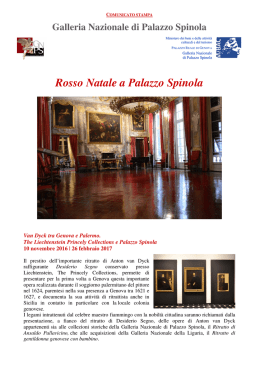 Festività Natale a Palazzo Spinola - Galleria Nazionale di Palazzo