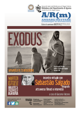 Exodus - volantino 2pagg - Università degli Studi Mediterranea