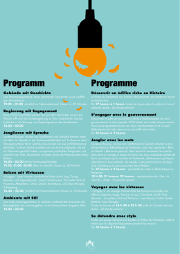 Programm Programme