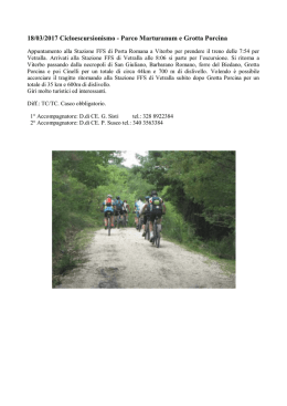 18/03/2017 Cicloescursionismo - Parco Marturanum e