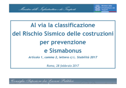 20170228 Classi Rischio Sismico e Sismabonus