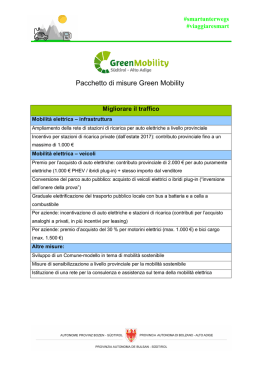 Il pacchetto di misure Green mobility [PDF 115 KB]