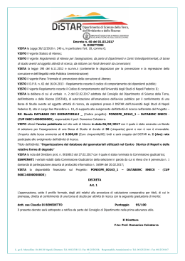 D.D. n. 40/2017 - Università degli Studi di Napoli Federico II