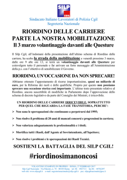 leggi il comunicato - Silp Cgil Roma e Lazio