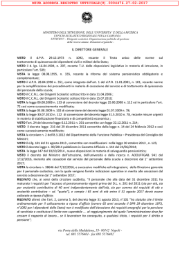 Circolare USR Campania prot. n. 4476 del 27/02/2017