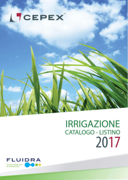 2017 Listino Irrigazione - (PDF: 8 Mb / 90 pagine)
