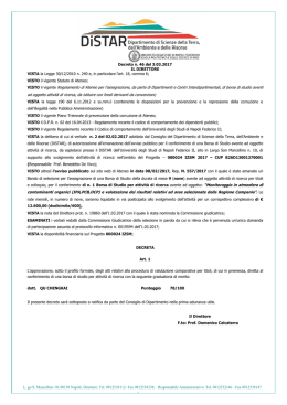 D.D. n. 46/2017 - Università degli Studi di Napoli Federico II