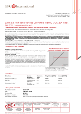 3.80% p.a. Multi Barrier Reverse Convertible su EURO STOXX 50