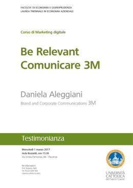 Be Relevant Comunicare 3M