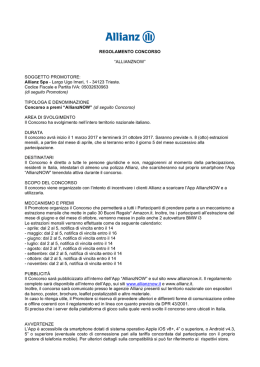 Leggi il regolamento
