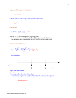 2 x2 - 8 Calcolo del - Mathematica@@SCHOOL