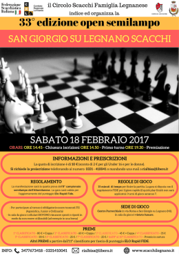 Bando - Scacchi Legnano