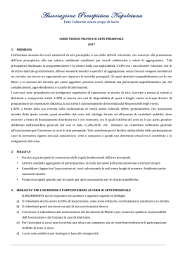 Regolamento dei Corsi 2017 - Associazione Presepistica Napoletana