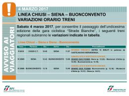 4 marzo 2017 linea chiusi &ndash; siena &ndash; buonconvento