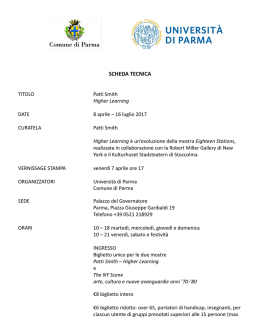 scheda tecnica - Comune di Parma