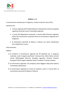 Delibera n. 11 – Costituzione Commissione