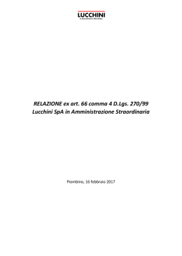 Relazione ex art. 66 c. 4 D.Lgs. 270-99_28-02-2017