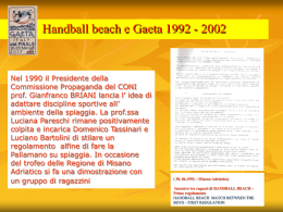 Diapositiva 1 - Gaeta Handball 84