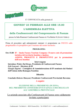 Programma - Confesercenti Ravenna