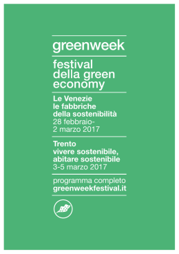 2 marzo 2017 Trento vivere sostenibile, abitare sostenibile 3