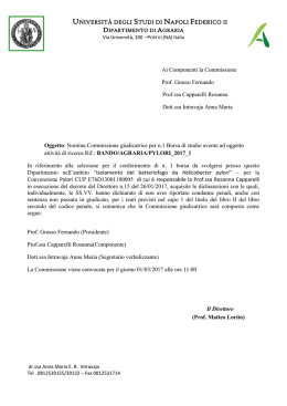 decreto del direttore n - Università degli Studi di Napoli Federico II