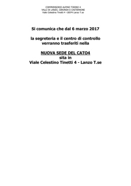 NUOVA SEDE